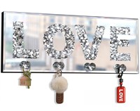 Crush Diamond Mirrored Love Letter Plaque Sign for