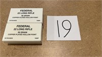 Federal black pack 22 long rifle
 36 grain