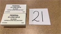 Federal black pack 22 long rifle
 36 grain