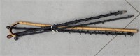 4 Antique Walking Sticks