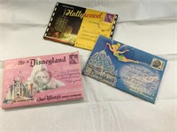 Vintage Disneyland & Hollywood Fold Out Postcards