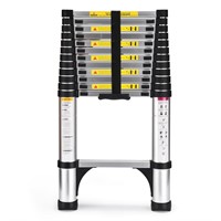 Telescoping Ladder, SocTone 12.5 FT Aluminum Light