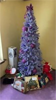 Christmas lot including purple Christmas tree 7