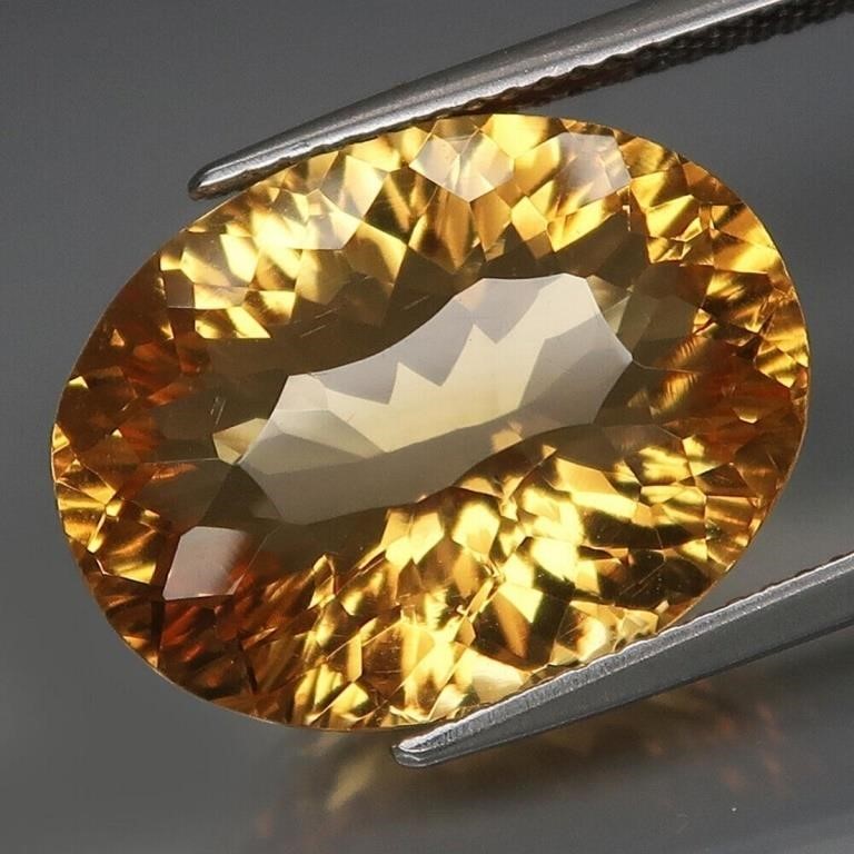 Natural Brazil Citrine 12.18 Cts Untreated