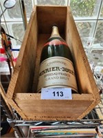 PERRIER JOUET CHAMPAGN BOTTLE IN CRATE