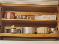Cabinet lot of pans and more