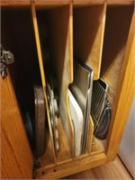 Cabinet lot of pans and more