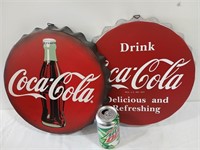 Coca-Cola Bottle Cap Signs