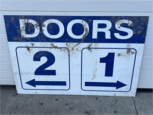 Metal sign - Doors