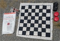 Giant Checker Game With Storage Bag Complete