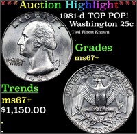 ***Auction Highlight*** 1981-d Washington Quarter