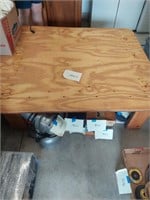 Wooden table, 47" wide, 79" long,