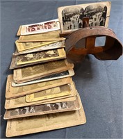 Stereoscope Slide Viewer with 22 Slides
