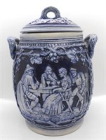 1880s German Stoneware Covered Cider Pot