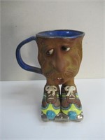 Pottery Cup Face on Roller Skates