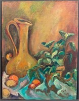 Vintage 60s or 70s Still Life Oil Painting