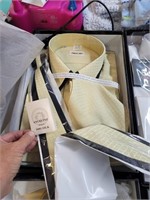 New men's dress silk shirt size 17 36/37