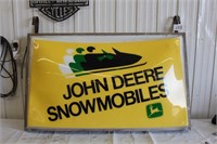 JD Snowmobiles double sided dealership sign (warpe