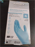 Blue Nitrile Exam Gloves XL