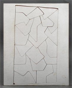Shepherd Abstract Jigsaw Puzzle Painted Wood, 2008