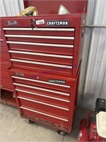 CRAFTSMAN 5-DRAWER ROLLING TOOL CHEST, TOP TOOL