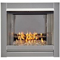 Stainless Gas Fireplace - 24 000 BTU