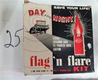 1950s flag & flare NOS