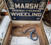 Marsh Wheeling cigar box, sterling, necklace, 2