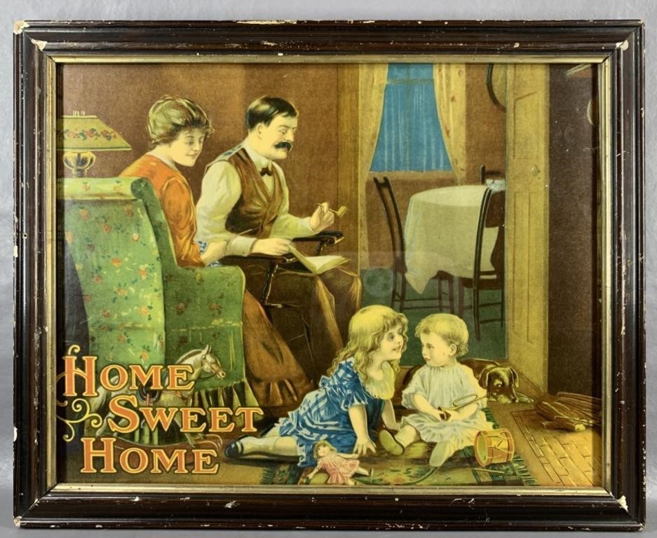 A Vintage ":Home Sweet Home" Framed Print