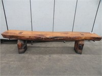 APPROX. 77" LIVE EDGE BENCH