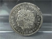 1987 1oz .999 silver trade unit