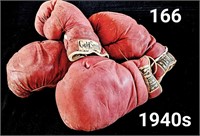 2pr 1940s Army Boxing Gloves Everlast/Goldsmith