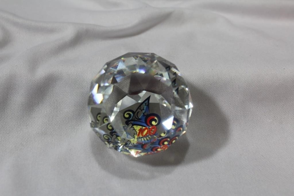 A Swarowski - Disney Golf Ball Crystal Paperweight