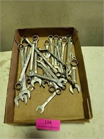 Flat of SAE wrenches