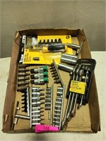 Lots of torx, allen wrenches, assorted sockets