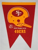 Vintage San Francisco 49ers Felt Pennant