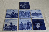 Vintage Tiles set of 7
