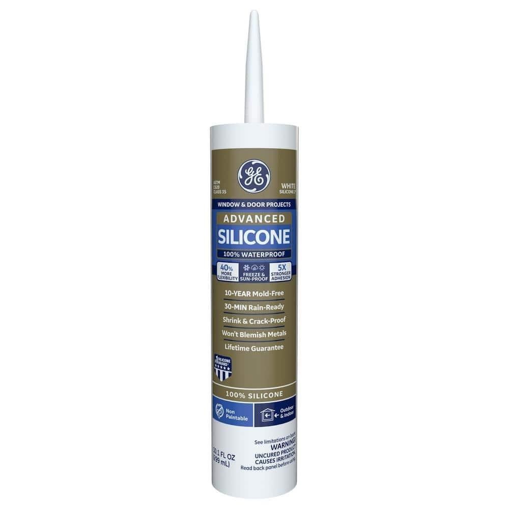 2 Pack -Advanced Silicone 2 10.1 oz. White Sealant