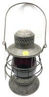 Dietz NY Central railroad lantern with red