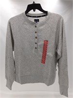 Gap henley sweatshirt grey size XS