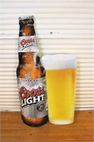 Coors light metal beer sign