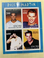 Ricky Martin collectors stamp set