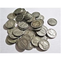 (50) Mercury Dimes- Random Dates