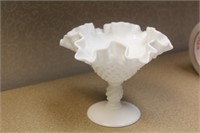 Milk Glass Compote