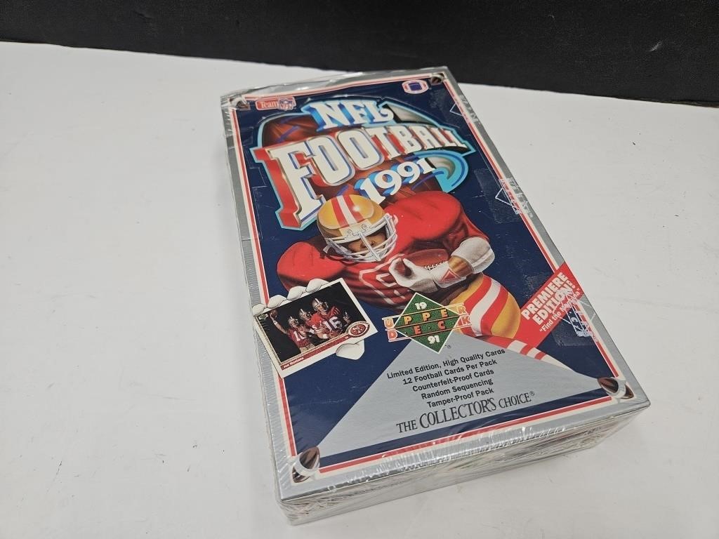 NOS 1991 UD NFL Wax Packed Sealed Box