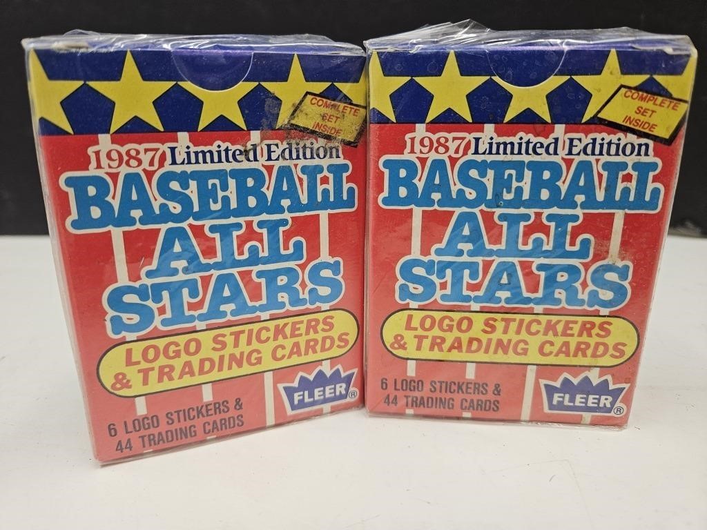 2-  1987 Fleer Baseball Sealed Cards