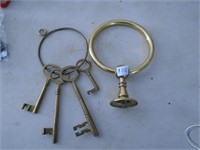 Brass Key Ring , Brass Towel Ring