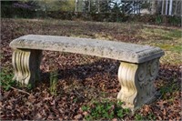 Cement Garden Bench