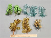 Glass Grapes Mid-Century Modern Ornaments