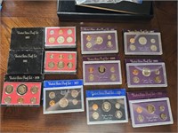 Various Years 1972-1988 Proof Sets (10)